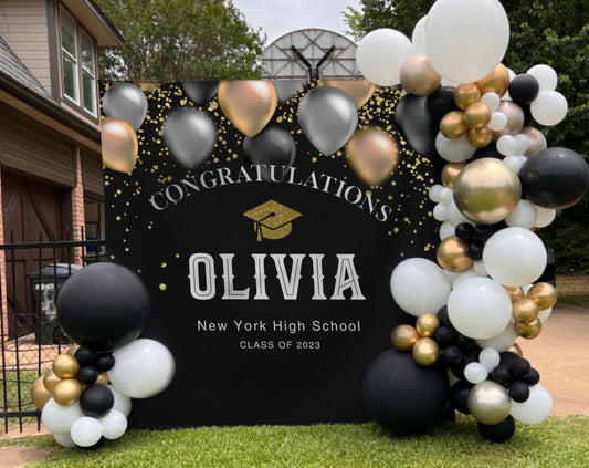 Graduation Ballon Backdrop