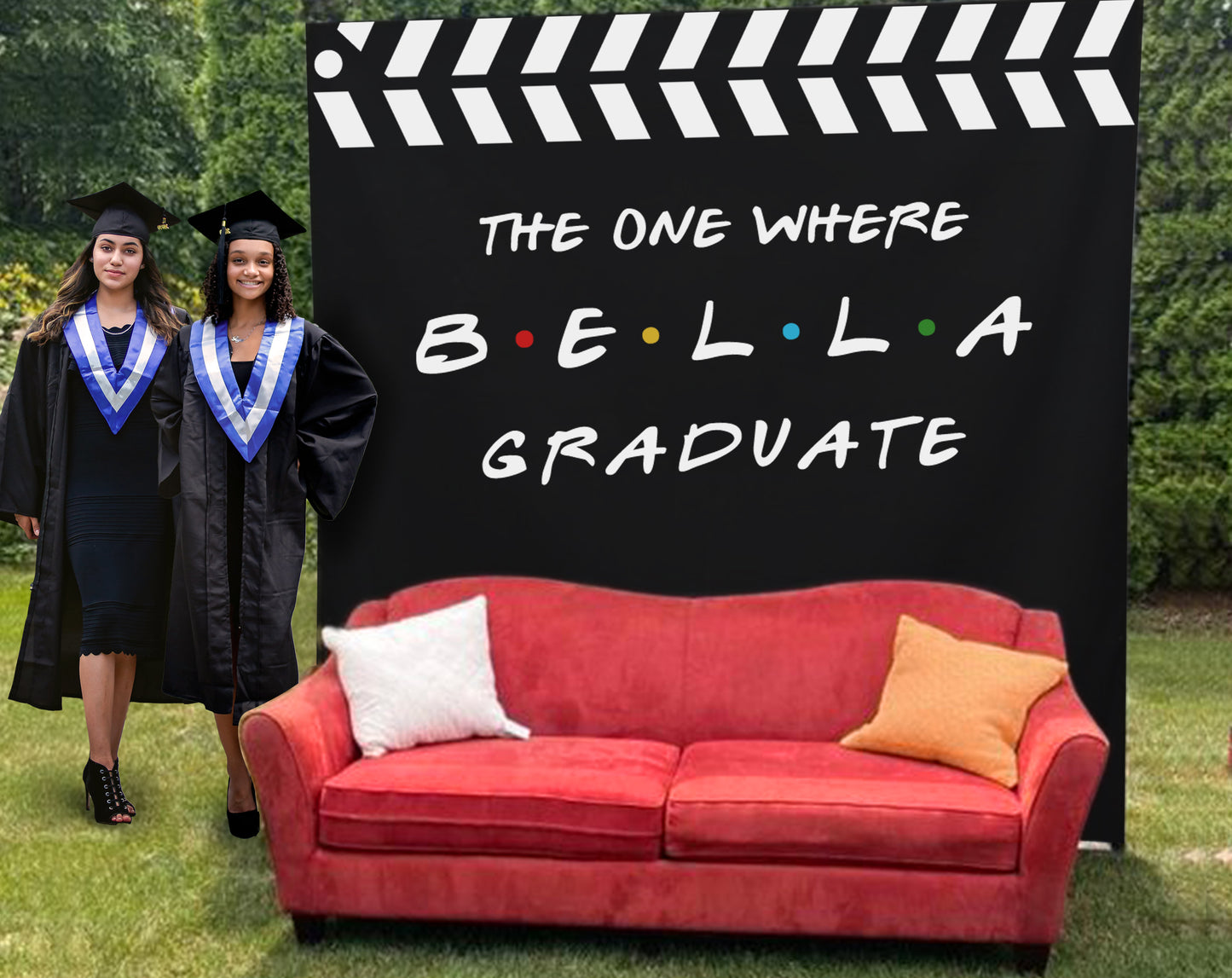Friends theme Graduation Banner – Perfnique