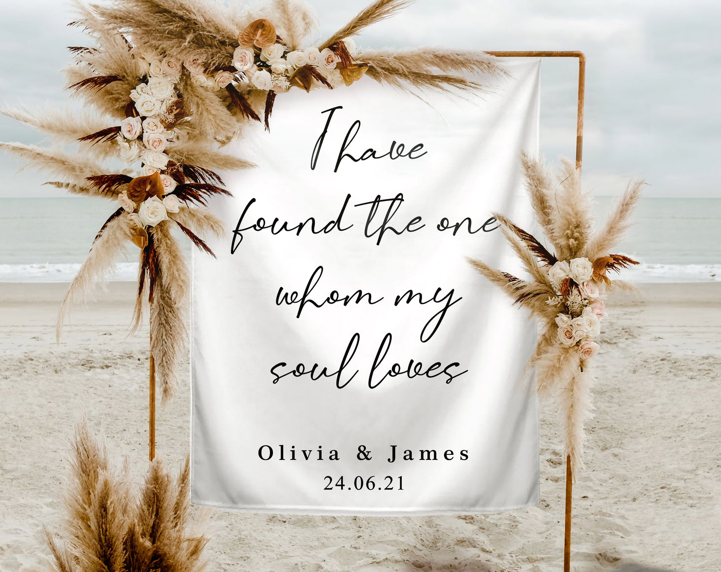 I have found the one whom my soul loves - Wedding Backdrop