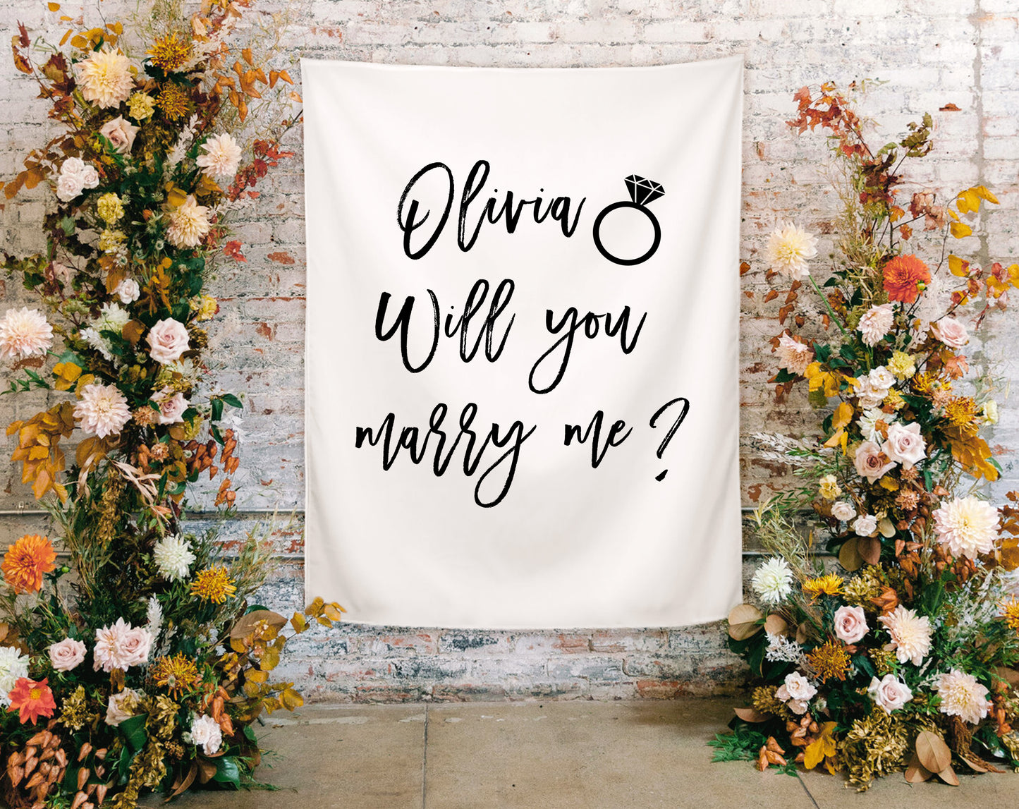 Will You Marry Me - Wedding Backdrop