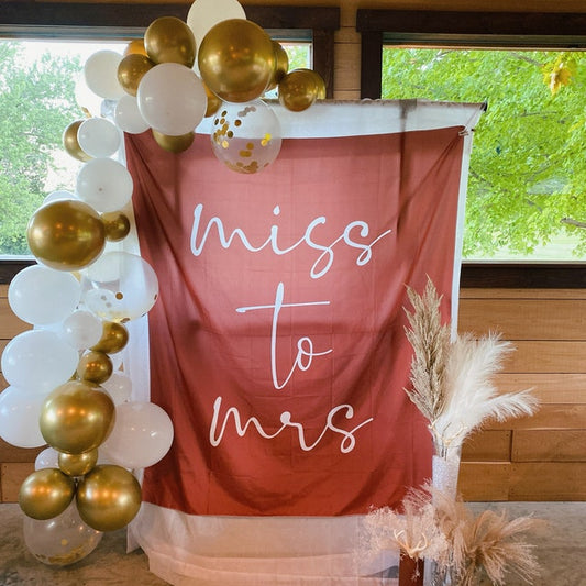 Miss To Mrs - Wedding Backdrop
