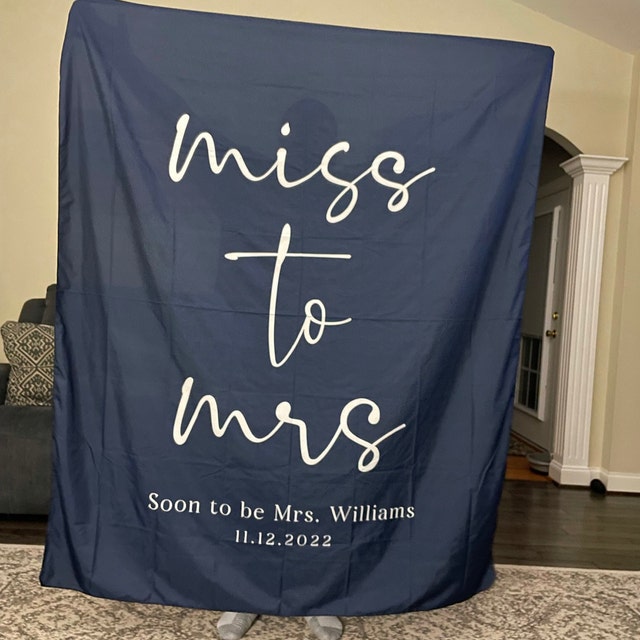 Miss To Mrs - Wedding Backdrop