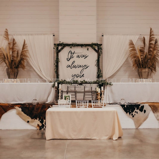 It was always you - Wedding Backdrop
