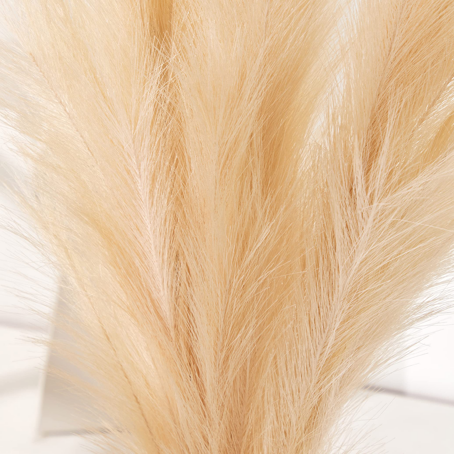 Large Faux Pampas Grass, 3 Pcs, 43'', Beige